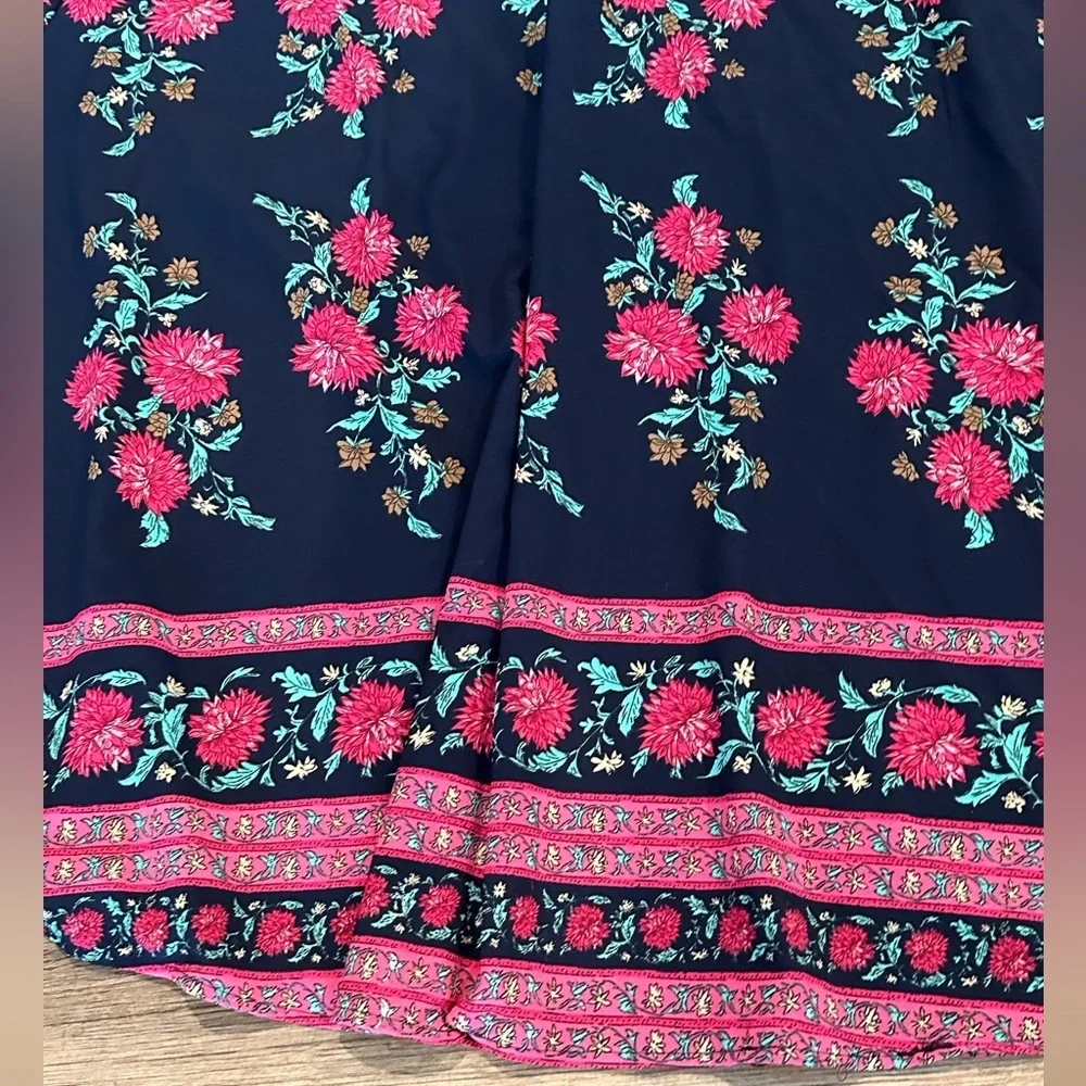 NWT! Pink Lily Boutique Blue Floral Maxi Dress Size Medium - Picture 9 of 12